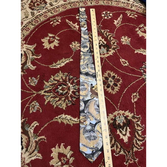 Men’s Vintage Ralph Marlin X Harley Davidson “Live to Ride” Necktie - Picture 2 of 6